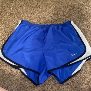 Blue Nike shorts